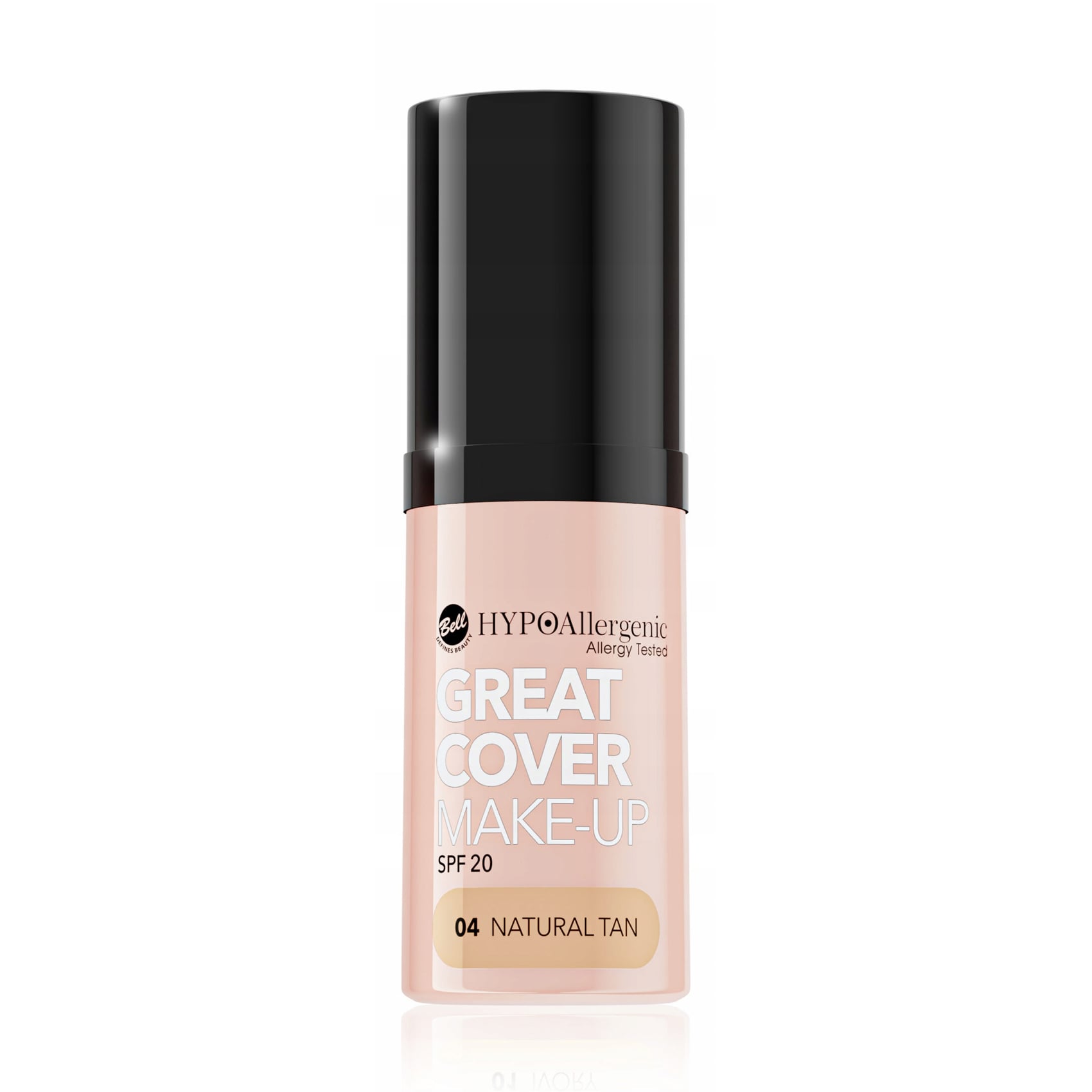 Тональний крем для обличчя Bell HypoAllergenic Great Cover Make-Up SPF 20, 04 Natural Tan, 20 г